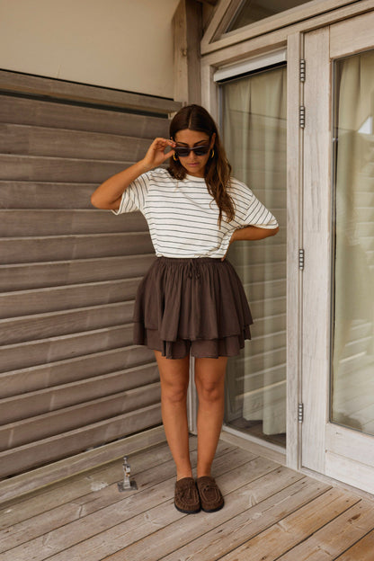 Chocolate Nady Skirt