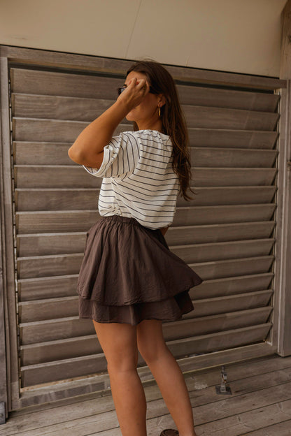 Chocolate Nady Skirt