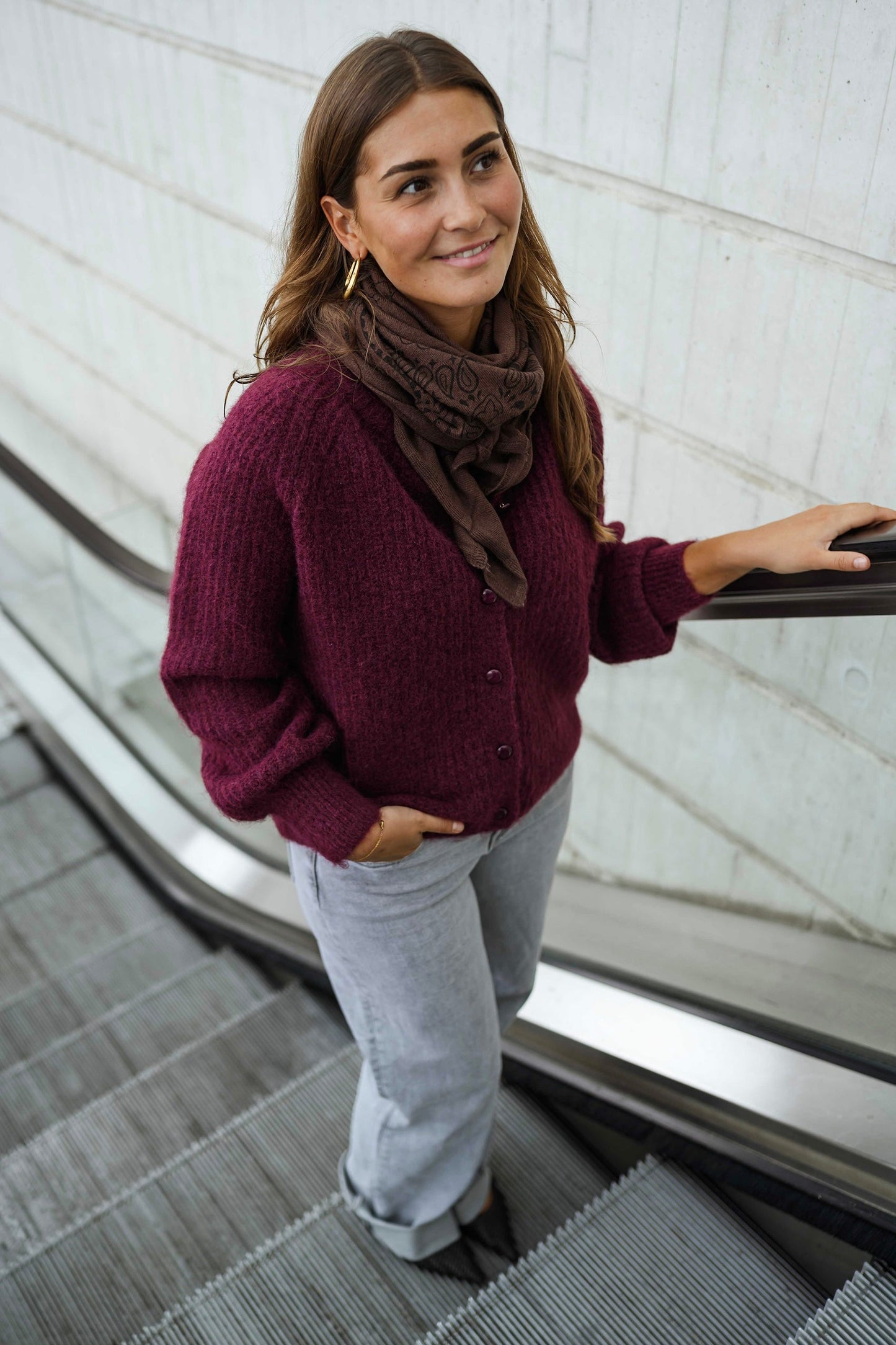 Chocolate Silane Scarf