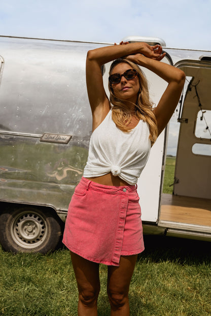 Coral Denim Johanne Skort