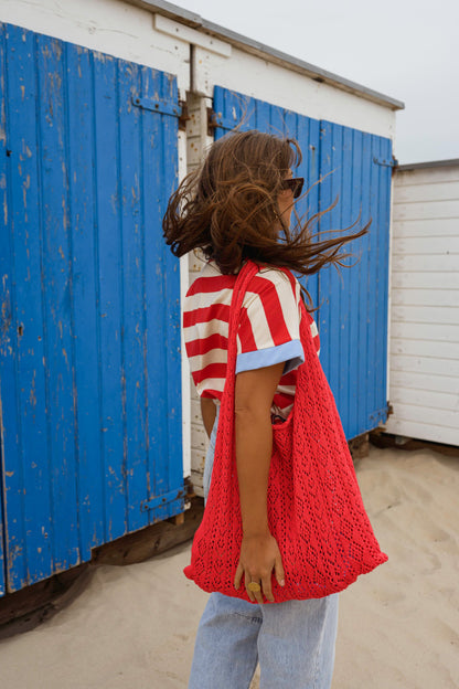 Coral Mesh Summer Bag