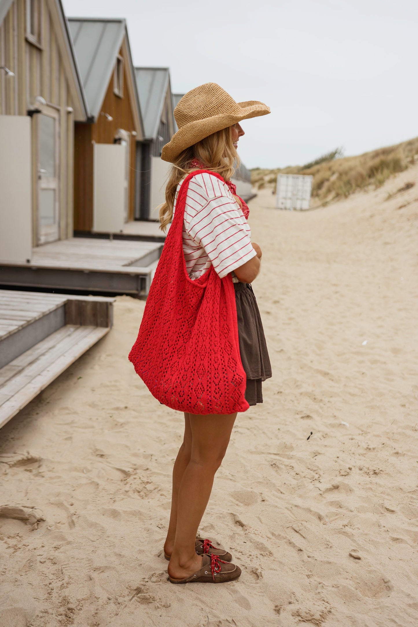 Coral Mesh Summer Bag