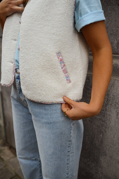 Ecru Floral Gracie Vest