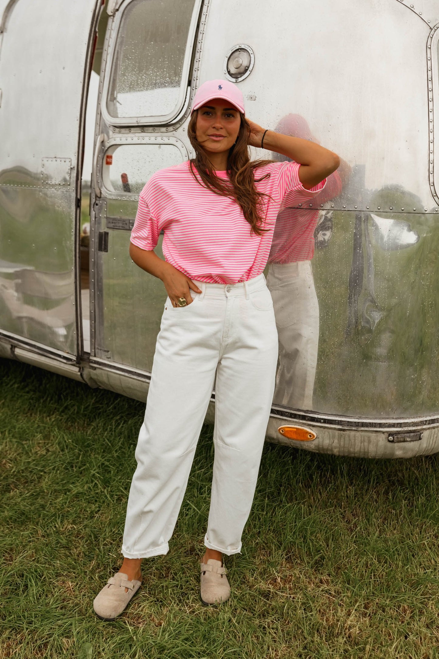 Fuchsia Striped Piper T-Shirt