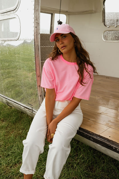 Fuchsia Striped Piper T-Shirt