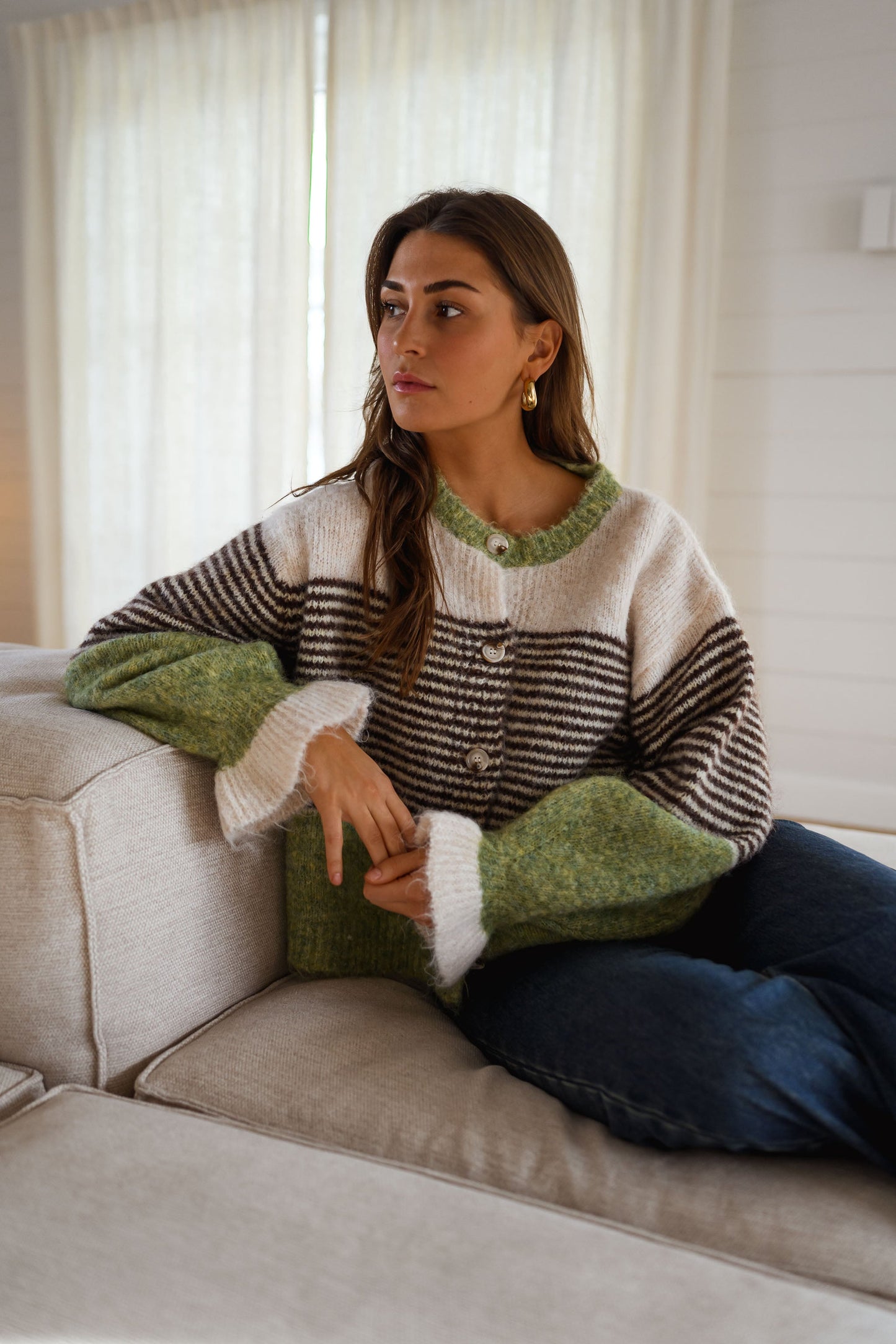 Green Amren Cardigan