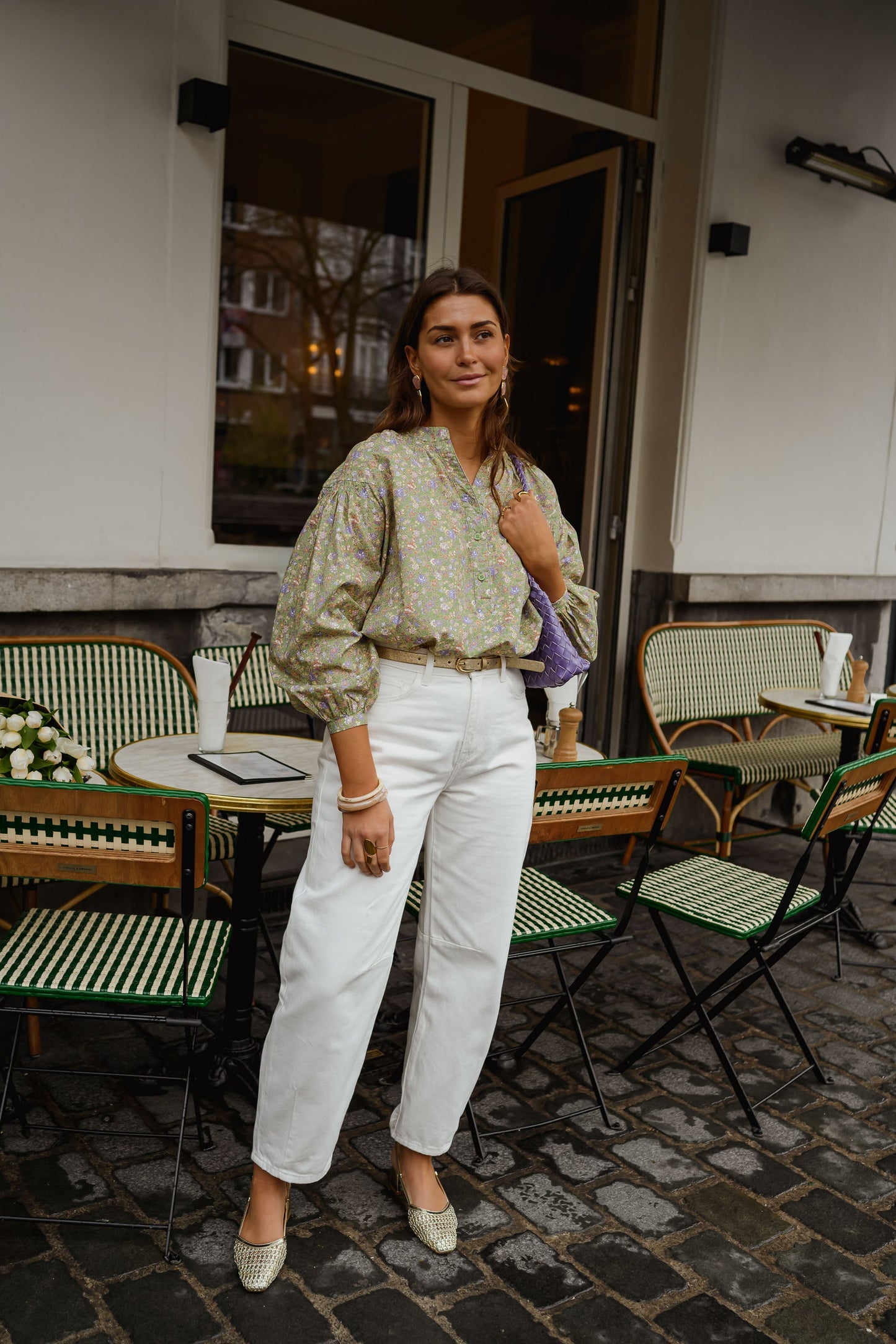 Green Floral Cadence Blouse