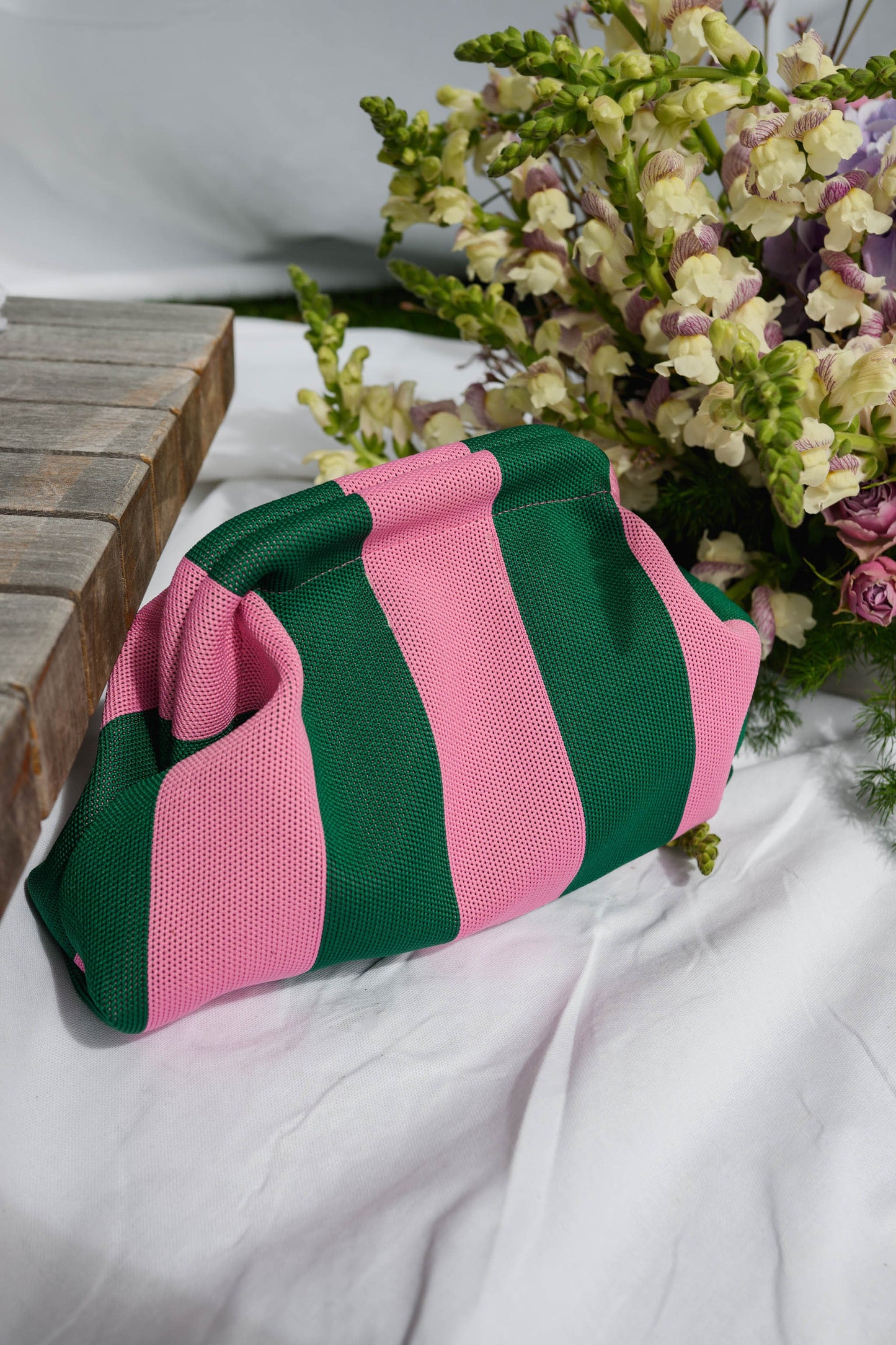 Green Striped Arabella Bag