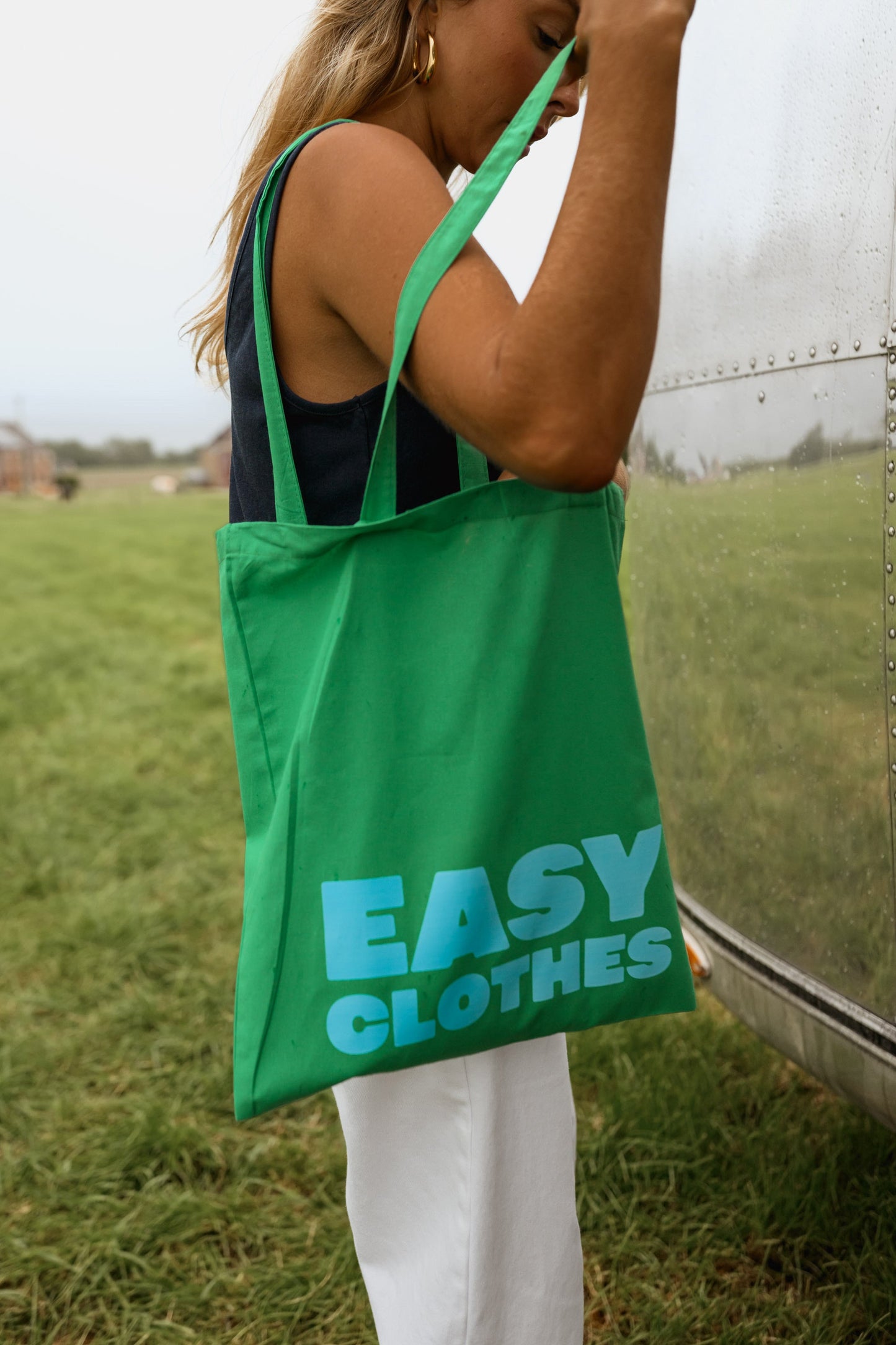 Green Easy Clothes Tote Bag