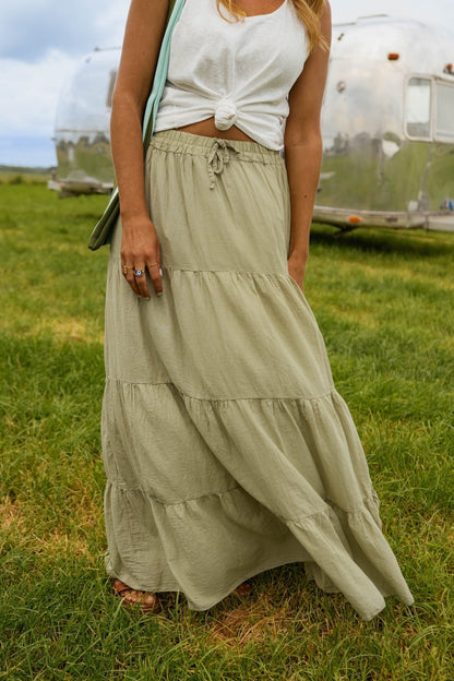 Khaki Althea Skirt