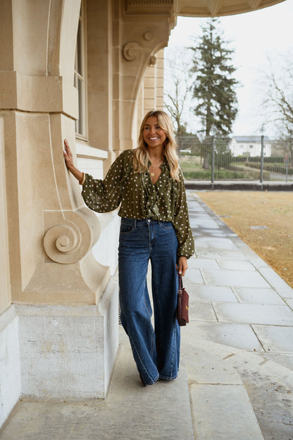 Khaki Alessia Blouse