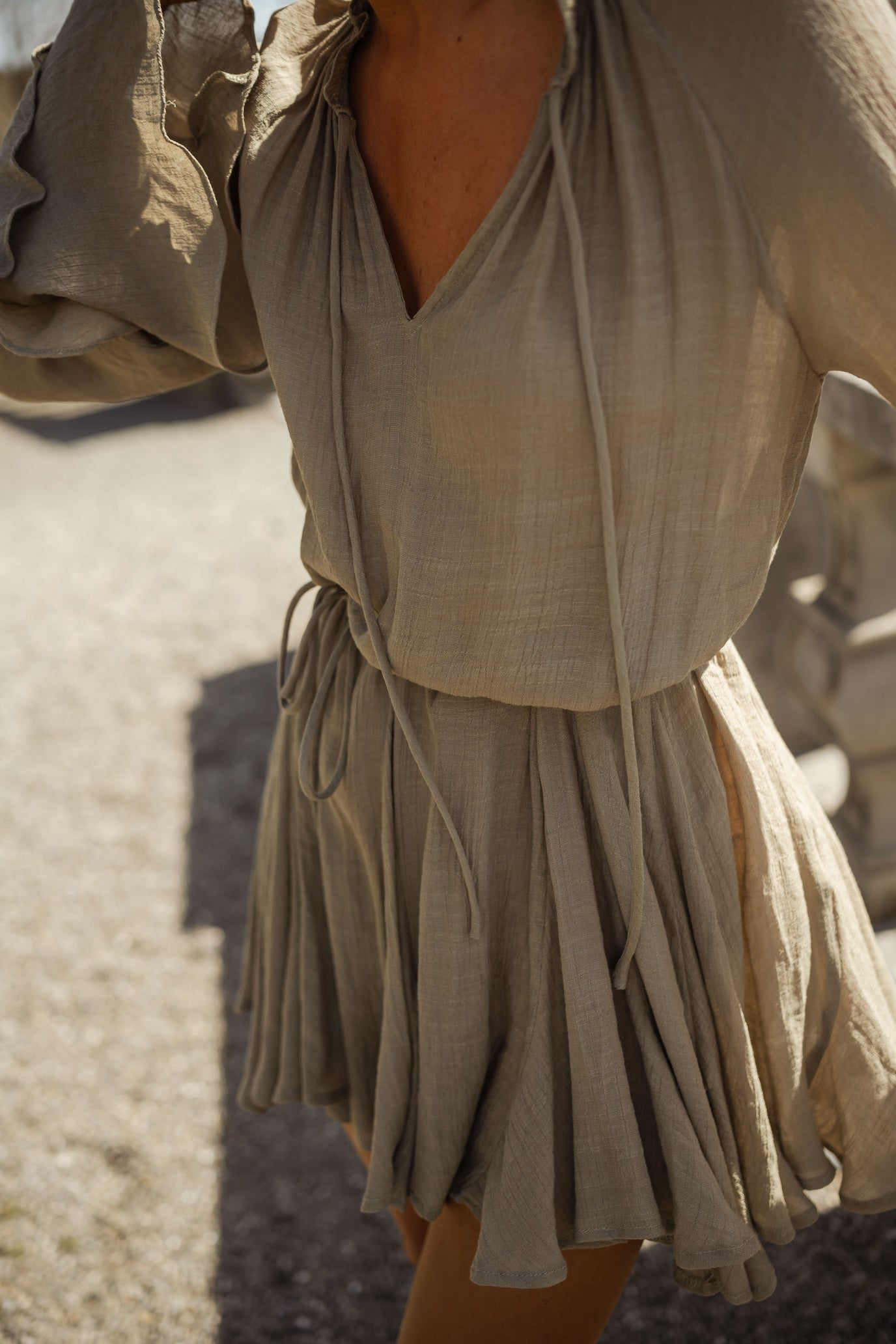 Khaki Zora Dress