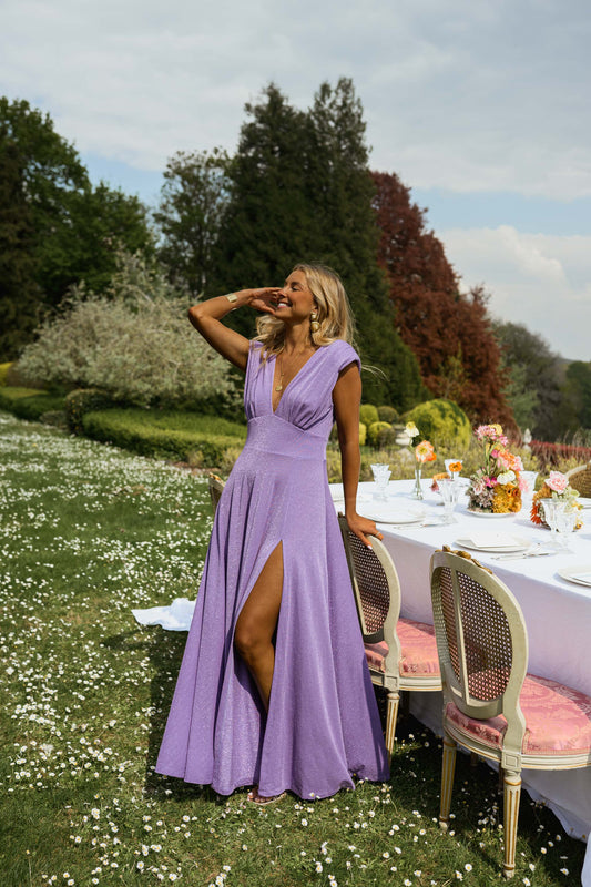 Glittery Lilac Lya Dress