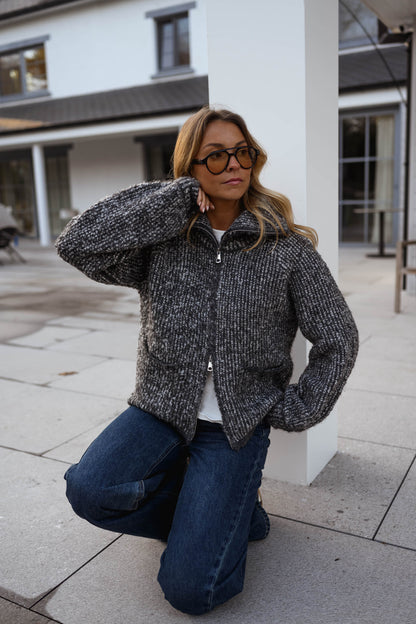 Mottled Grey Feyre Cardigan
