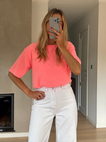 Neon Peach Lyne T-Shirt