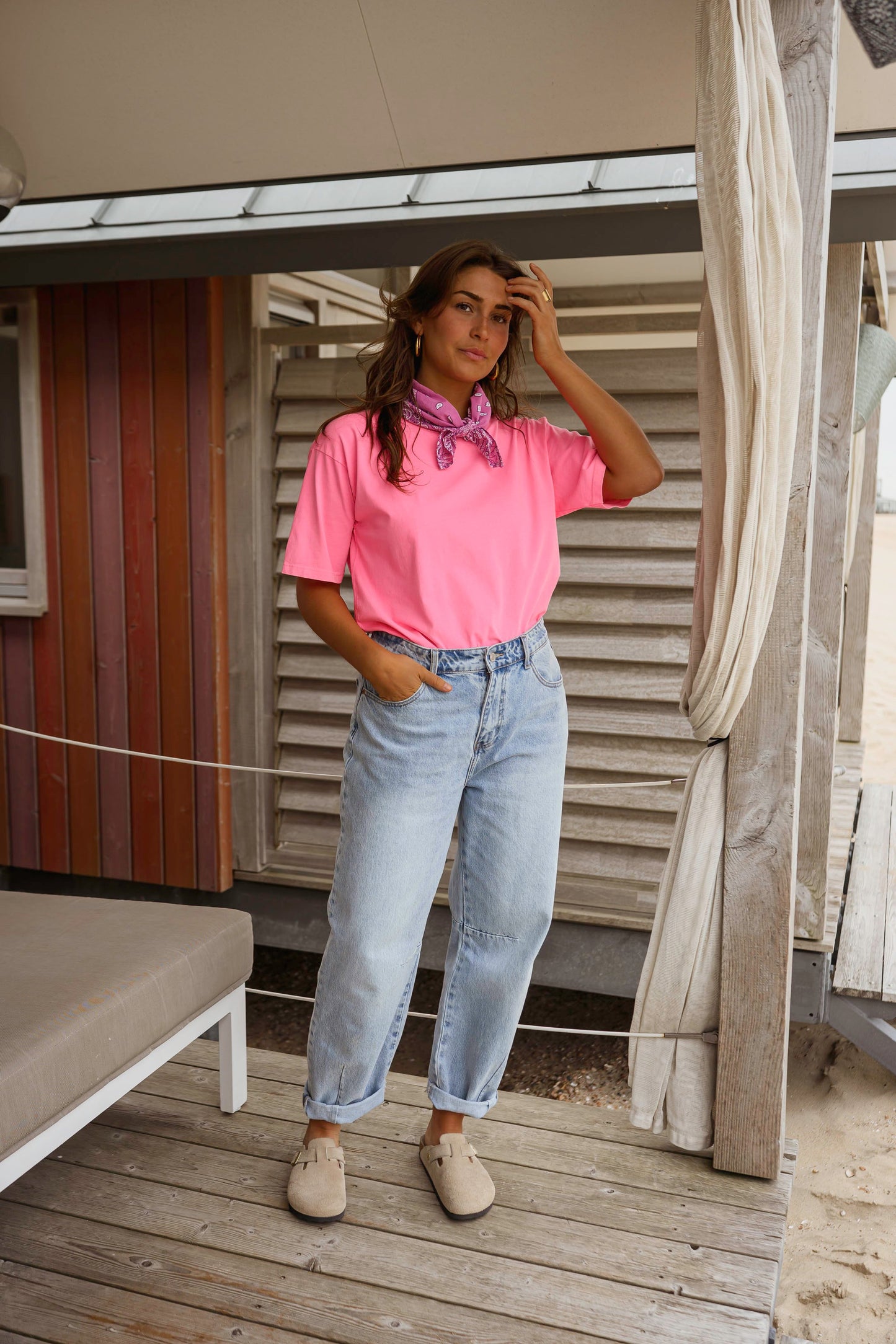 Neon Pink Lyne T-Shirt
