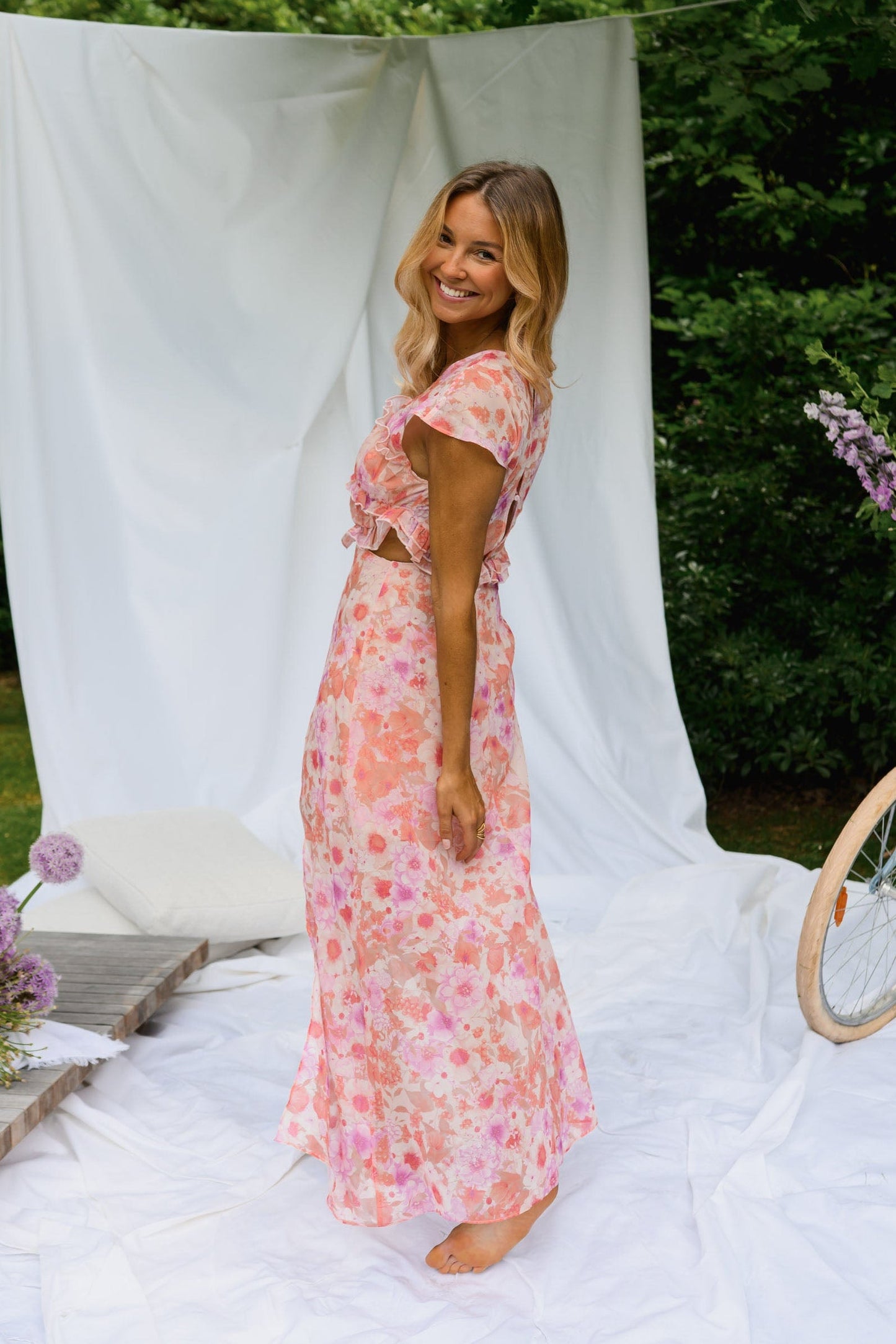 Pink Floral Odile Dress