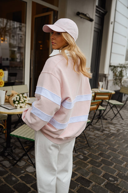 Pink And Grey Luna Sweater