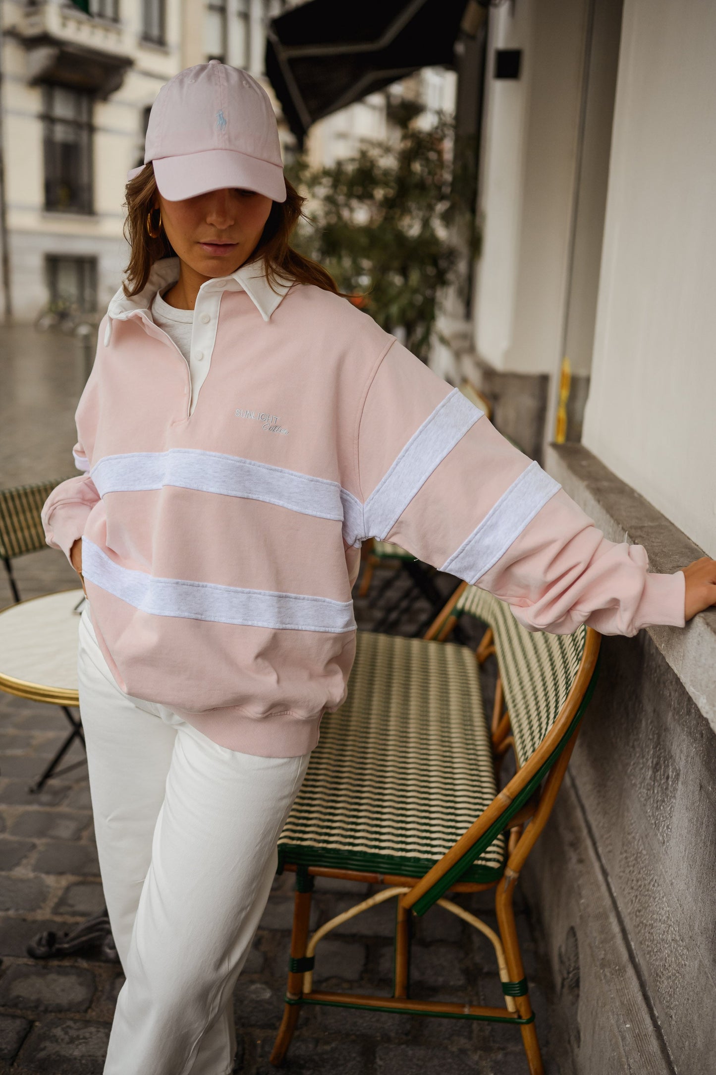Pink And Grey Luna Sweater