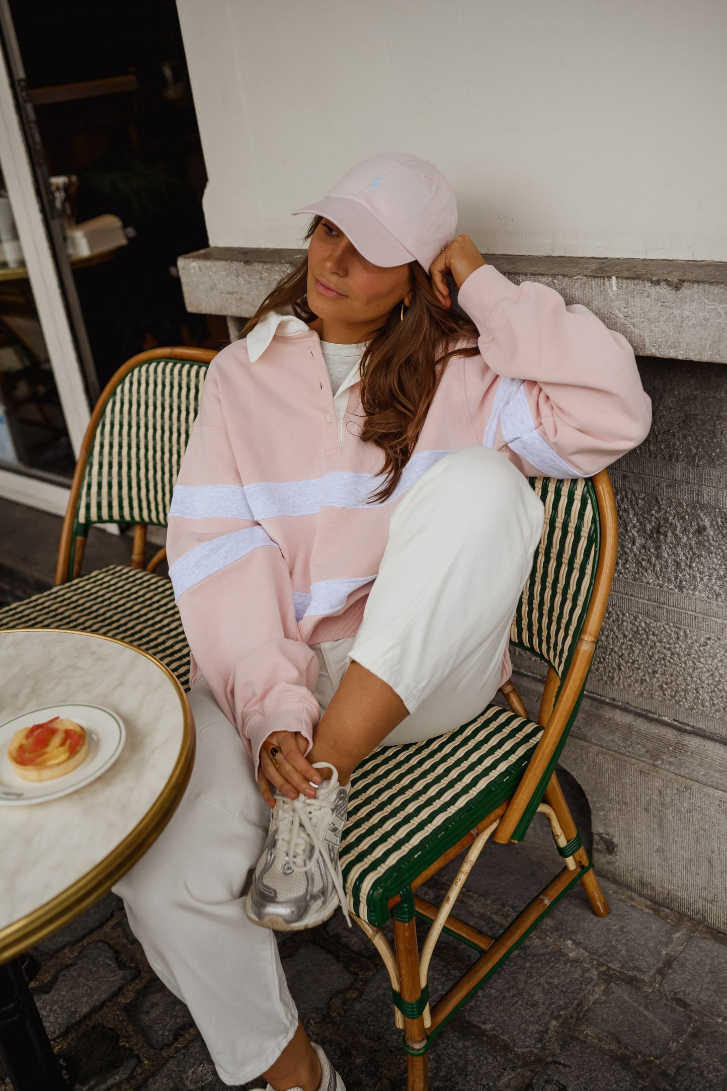 Pink And Grey Luna Sweater