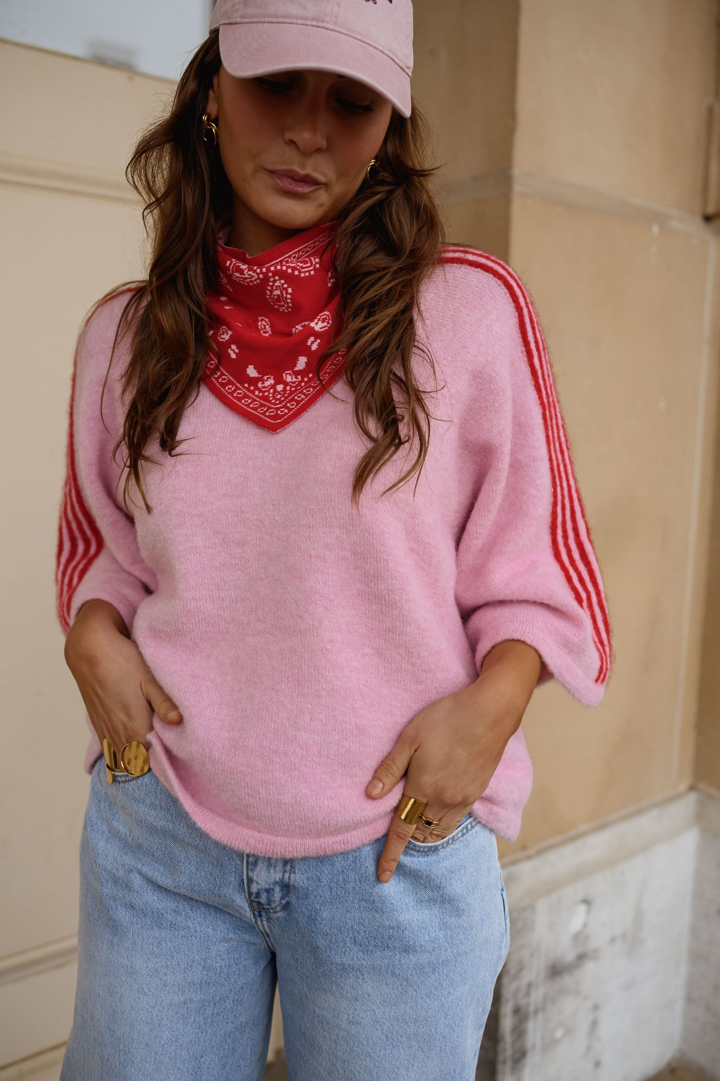 Pink Larry Sweater