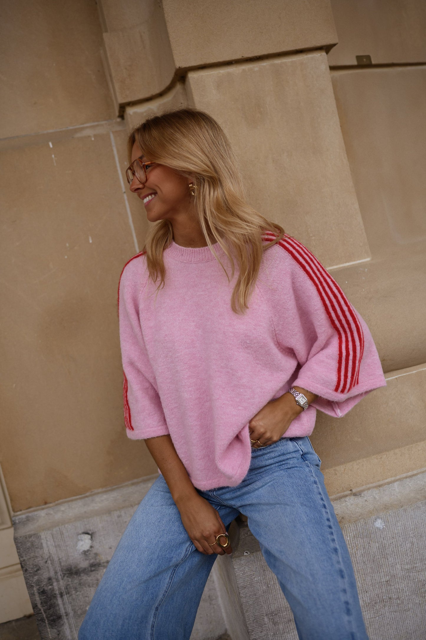 Pink Larry Sweater