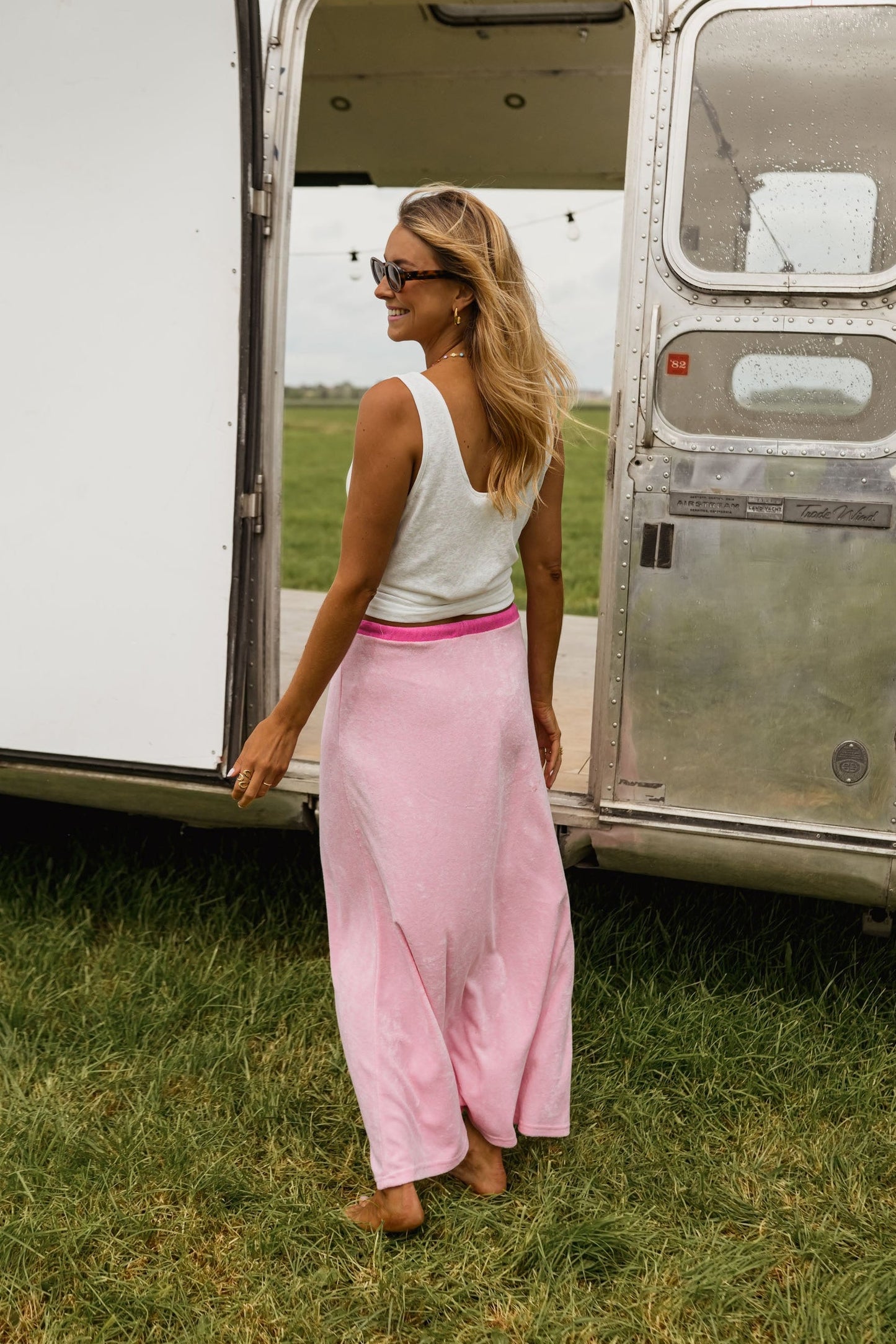 Pink Lilly Maxi Skirt