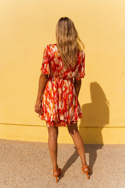 Pink and Orange Ophelie Dress