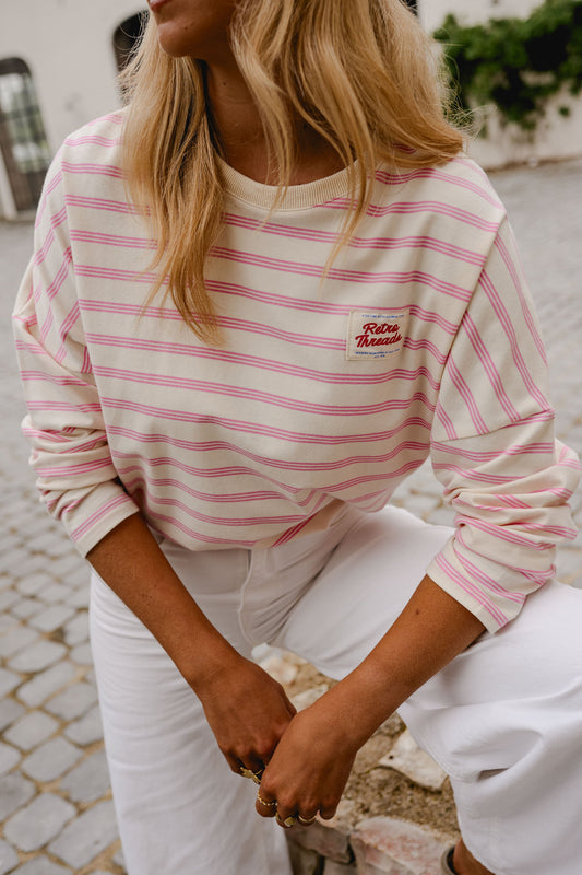 Pink Striped Dalti T-Shirt