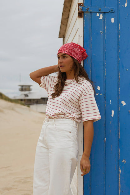 Red Bandana Denia Scarf