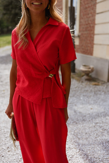 Red Patricia Blouse