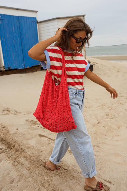Red Striped Lilian T-Shirt