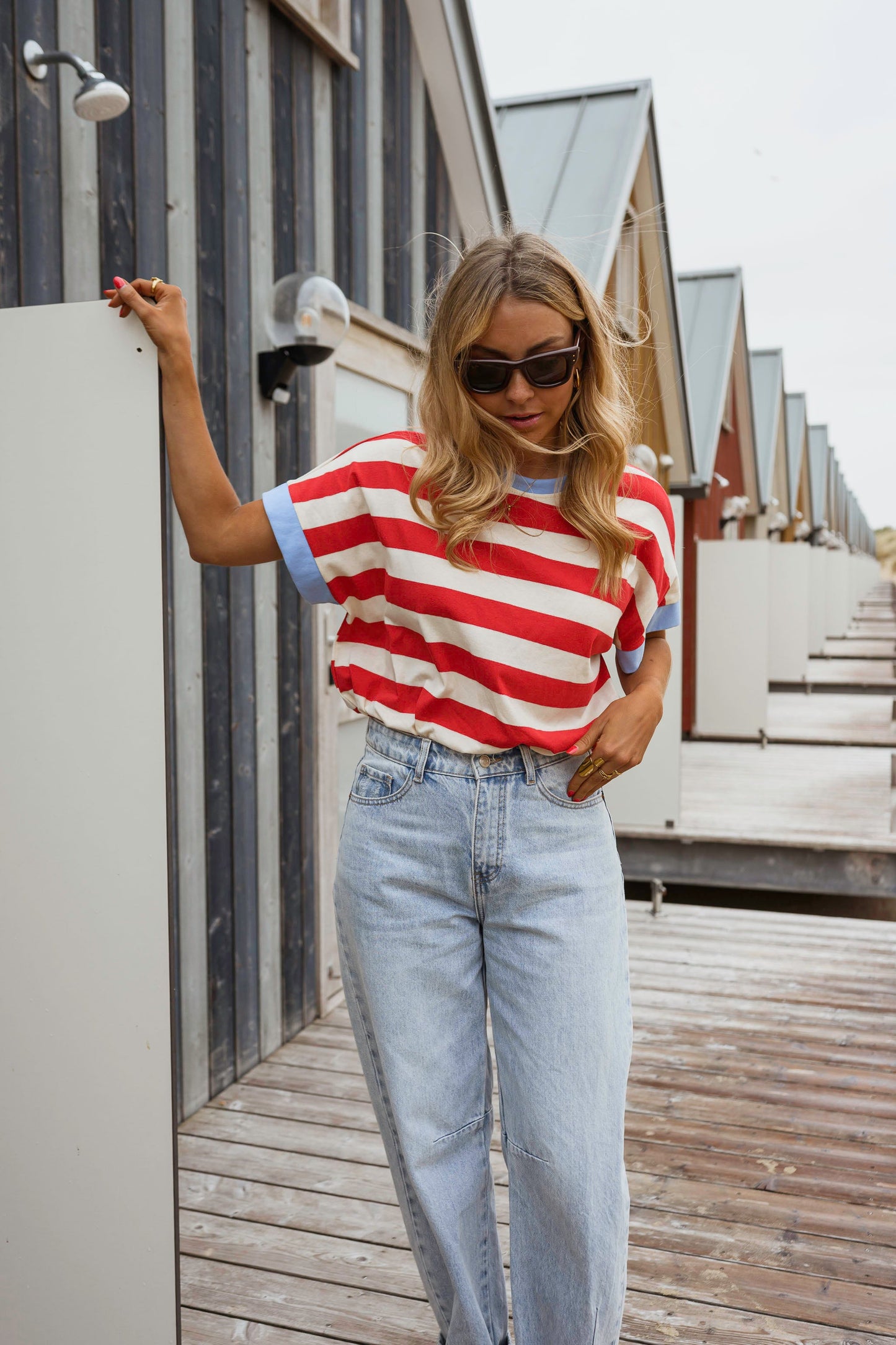 Red Striped Lilian T-Shirt