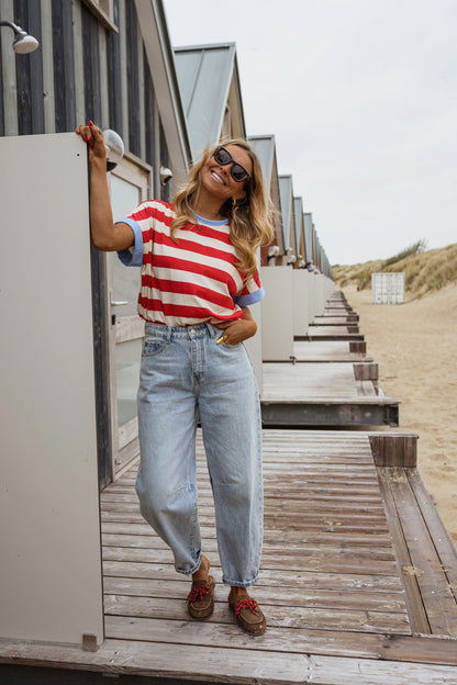 Red Striped Lilian T-Shirt