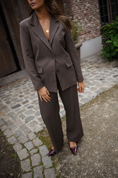 Taupe Bossy Blazer