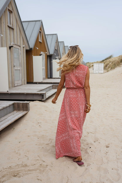 Terracotta Patterned Cesar Skirt
