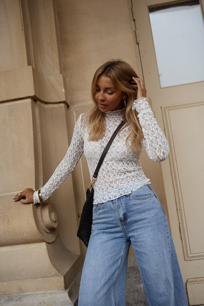 White Francine Blouse