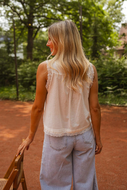 White Victoria Lace Top