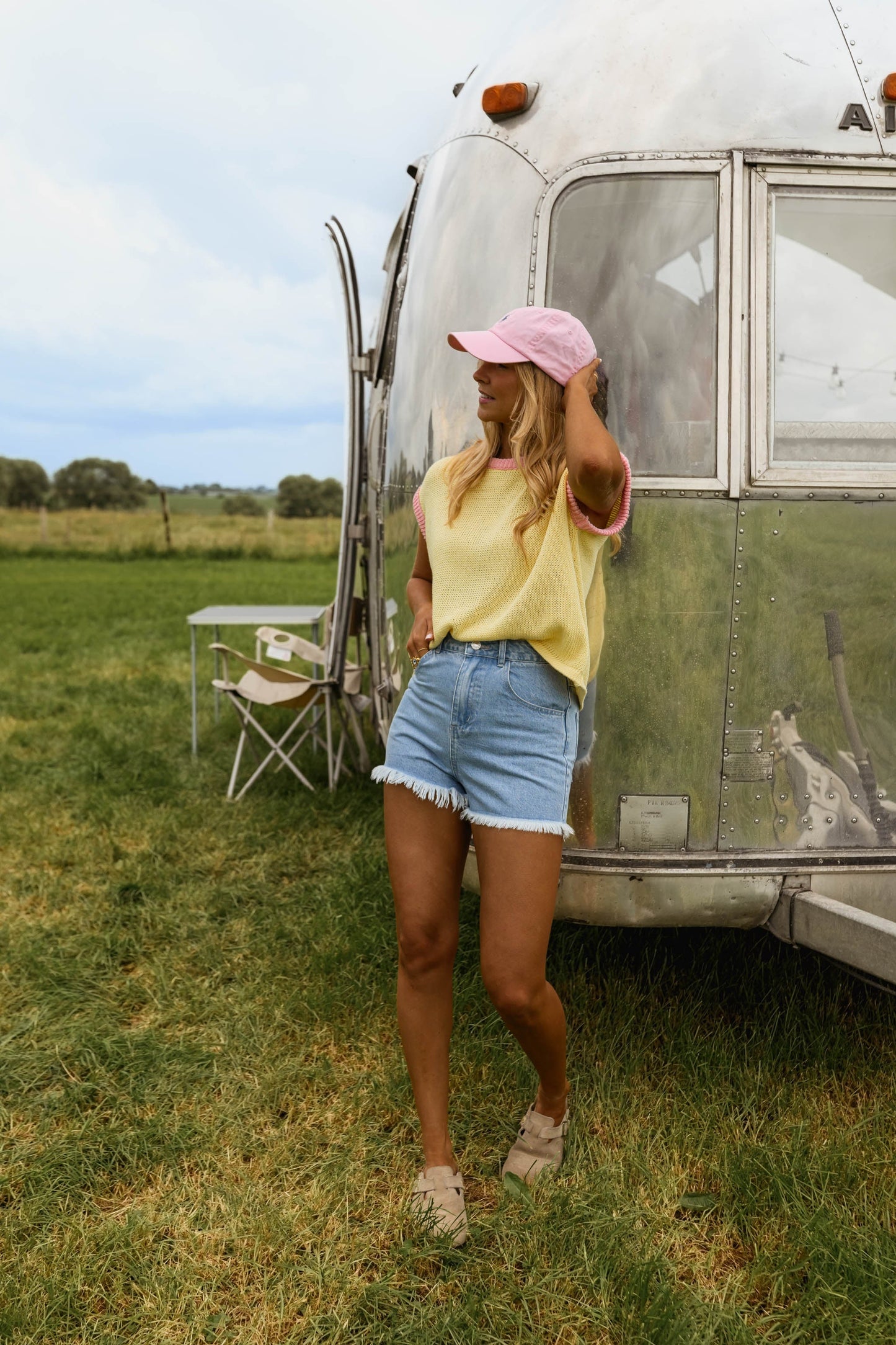 Yellow And Pink Kathia Sweater