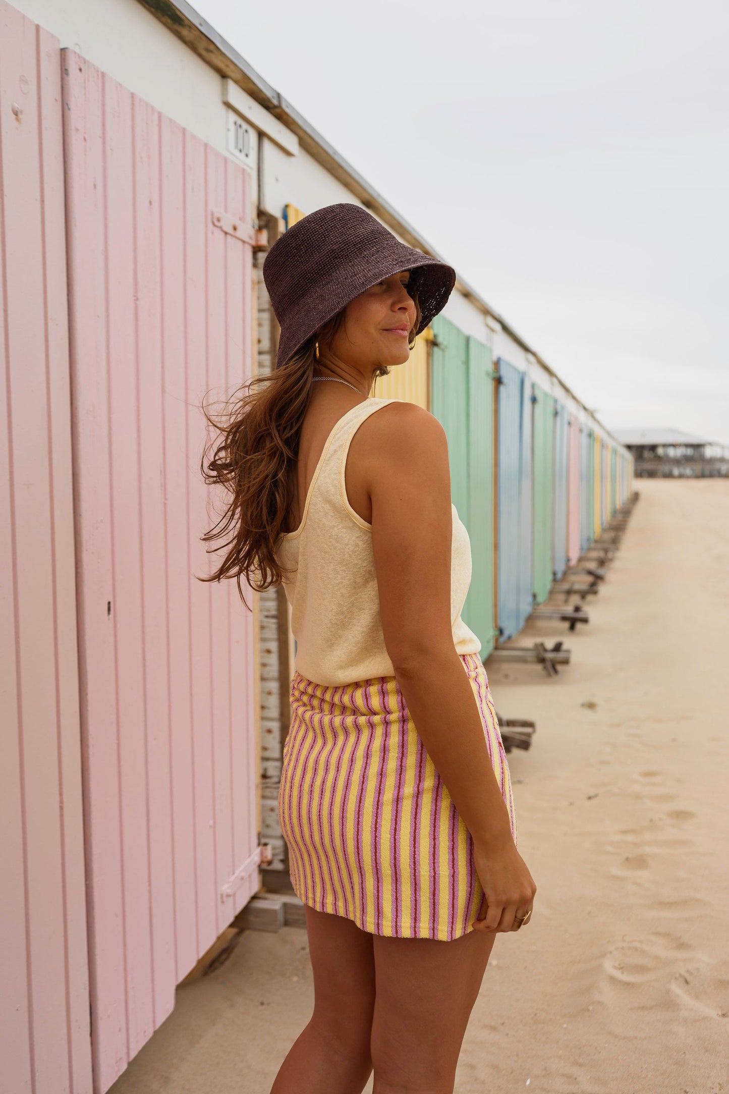 Yellow Striped Maisy Skirt