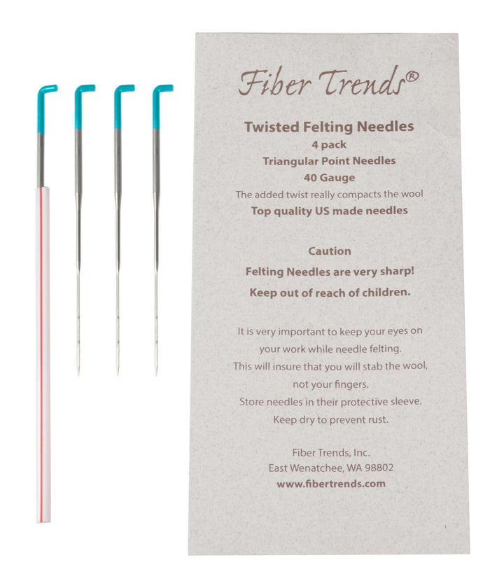 Fiber Trendz felting needles-Needles-Bryson-40 Gauge Twisted Triangular Point-Alpaca Direct