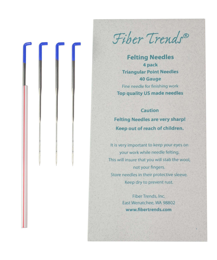 Fiber Trendz felting needles-Needles-Bryson-40 Gauge Triangular Point-Alpaca Direct