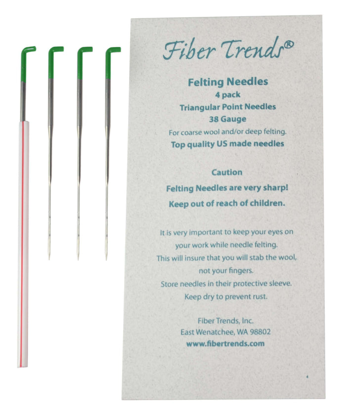 Fiber Trendz felting needles-Needles-Bryson-38 Gauge Triangular Point-Alpaca Direct