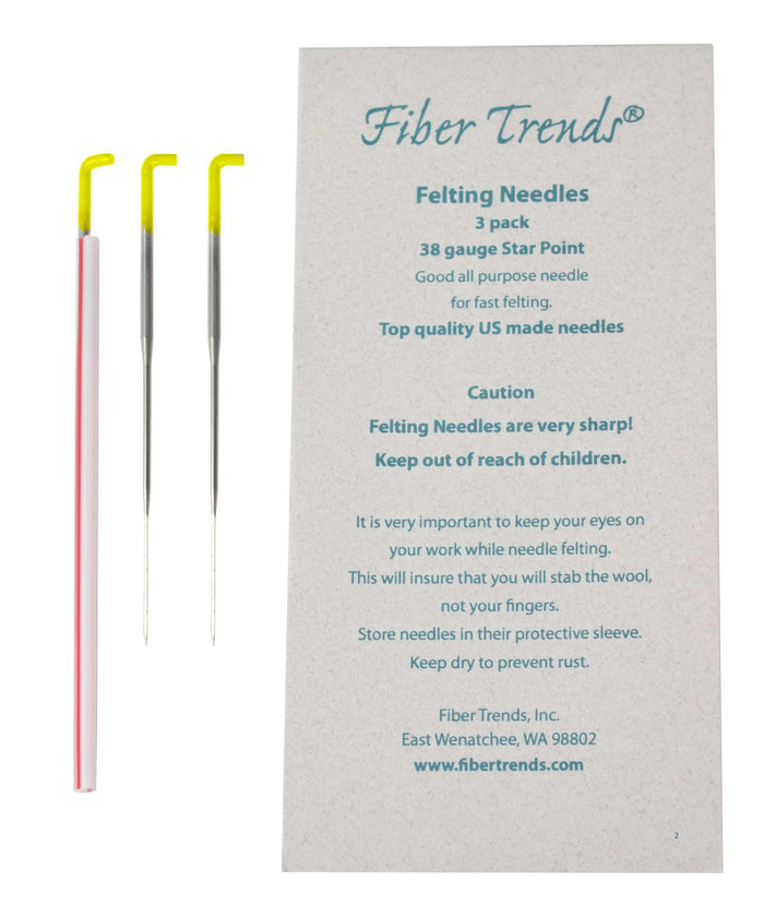 Fiber Trendz felting needles-Needles-Bryson-38 Gauge Star Point-Alpaca Direct