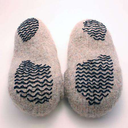 French Press Felted Slippers by Melynda Bernardi-Patterns-Alpaca Direct-Alpaca Direct