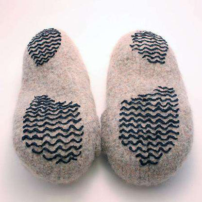 French Press Felted Slippers by Melynda Bernardi-Patterns-Alpaca Direct-Alpaca Direct