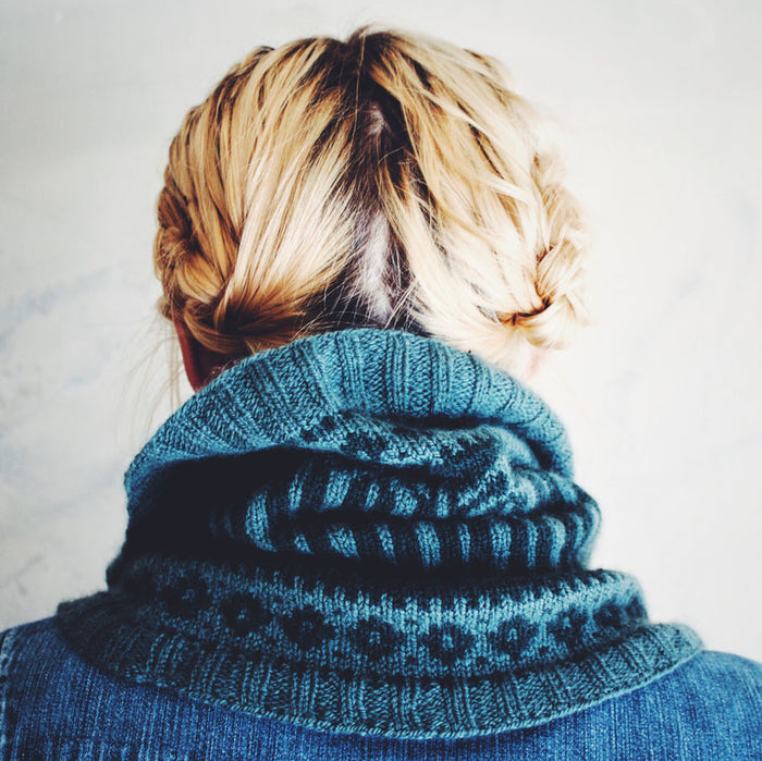 Glacier Park Cowl by Caitlin Hunter-Patterns-Alpaca Direct-Alpaca Direct