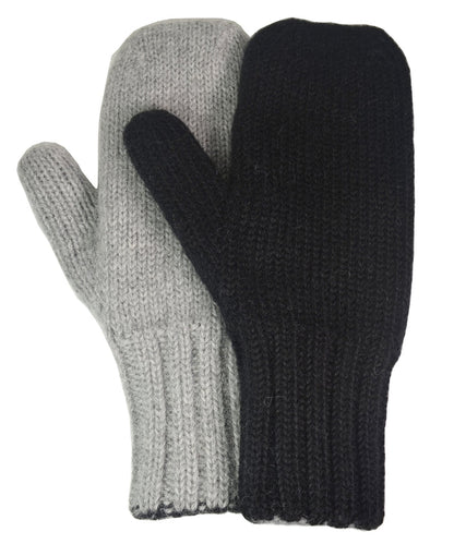 Heavy Weight Reversible Alpaca Mittens-Apparel-Alpaca Direct-Alpaca Direct
