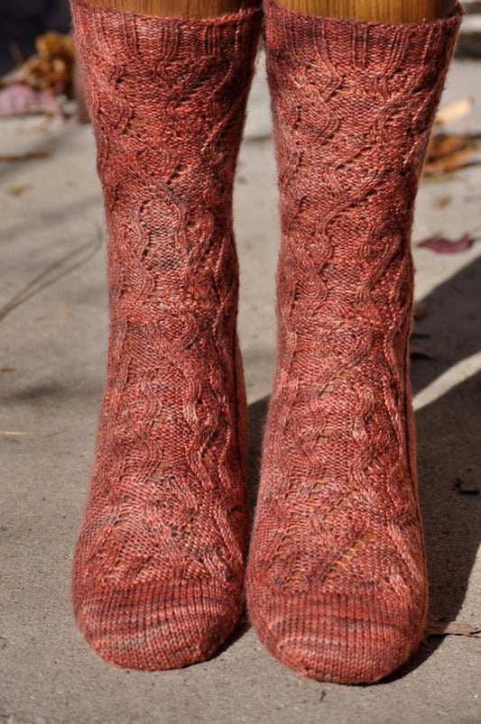 Irish Moss Socks By Verybusymonkey-Patterns-Verybusymonkey-Alpaca Direct