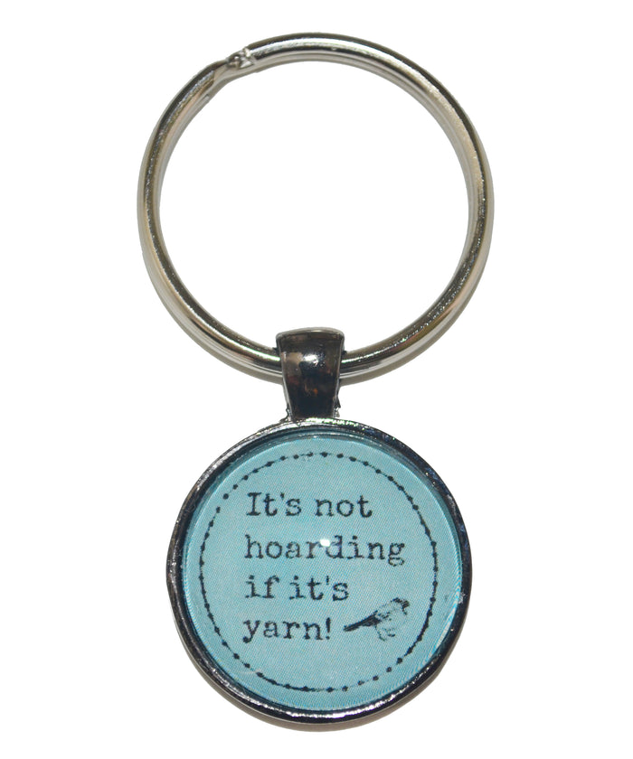 It's Not Hoarding If It's Yarn Keychain-Notions-Alpaca Direct-Teal-Alpaca Direct
